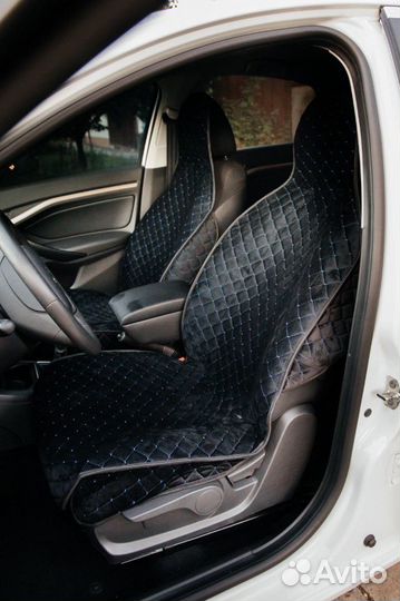 Накидки на сидения из велюра