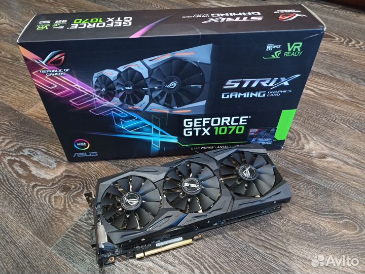 Видеокарта asus ROG Strix GeForce GTX 1070