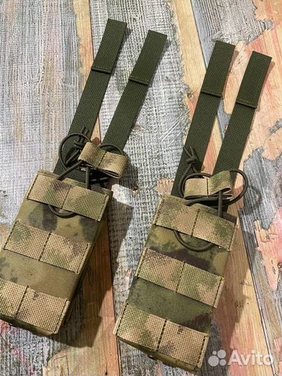 Открытый подсумок под магазин ак. мох