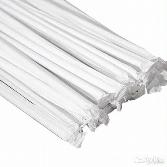 Трубочки в индивидуальной упаковке 250 штук