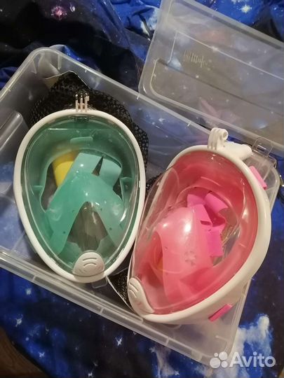 Подводная маска для снорклинга 2шт