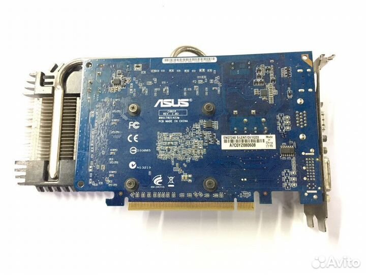 Видеокарта Asus Nvidia engt240 silent 1gb