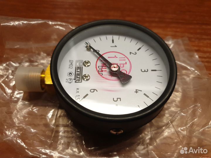 Манометр дм02 meter метер 6 бар атм атмосфер