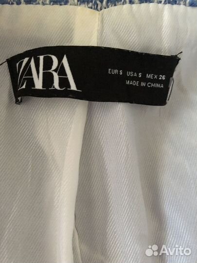 Твидовый пиджак zara