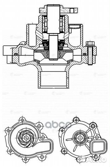 Насос водяной для а/м Mazda CX-5 (11) /3 (14)