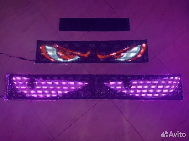 Бегущая строка на лобовое