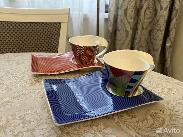 Villeroy boch набор чашка с боюдцем