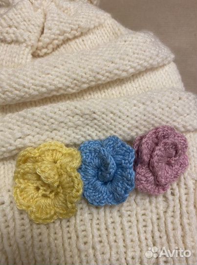 Шапка+шарф для девочки