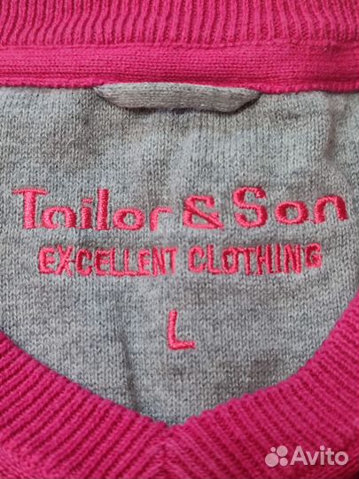 Tailor & Son L джемпер мужской хлопок