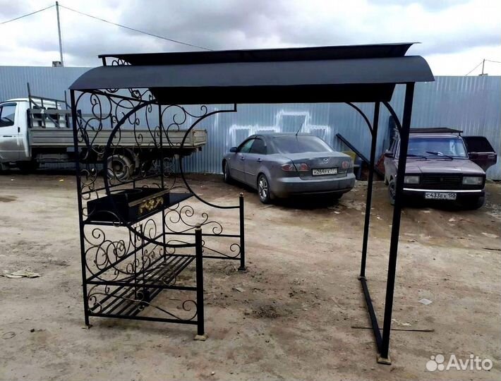 Мангал с печью