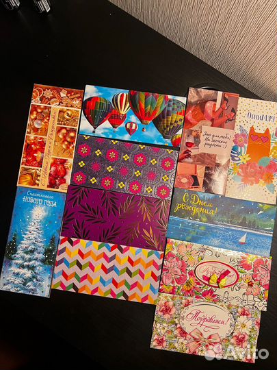 Подарочные конверты для денег 11шт