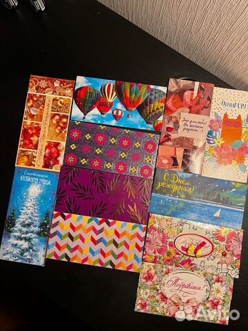 Подарочные конверты для денег 11шт