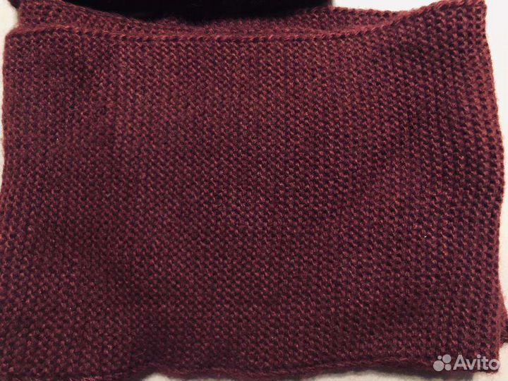 Комплект шапка шарф перчатки