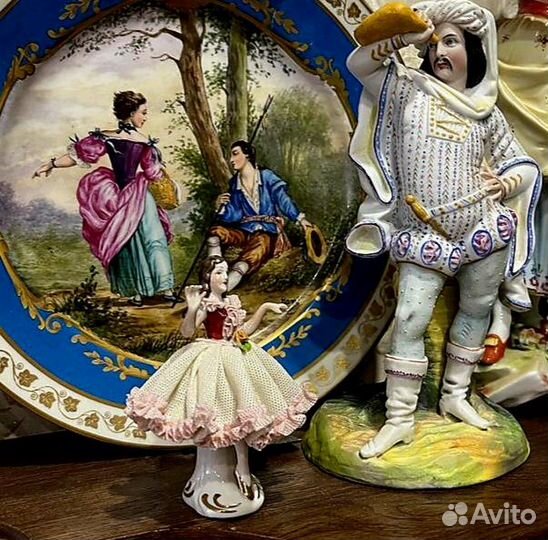 Статуэтка балерина кружевной фарфор (Germany)