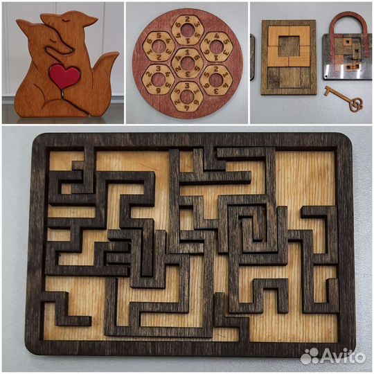Изготовление сувениров из дерева. Головоломки