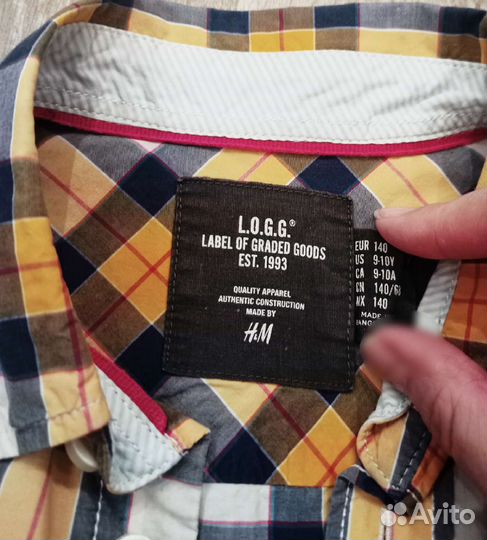 Рубашка H&M, р. 146