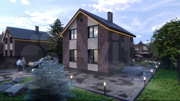 Коттедж 110 м² на участке 6 сот.