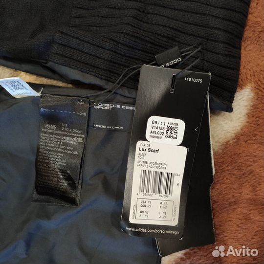 Шарф черный Porsche Design V14158 (новый)