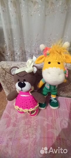 Вязаные игрушки ручной работы