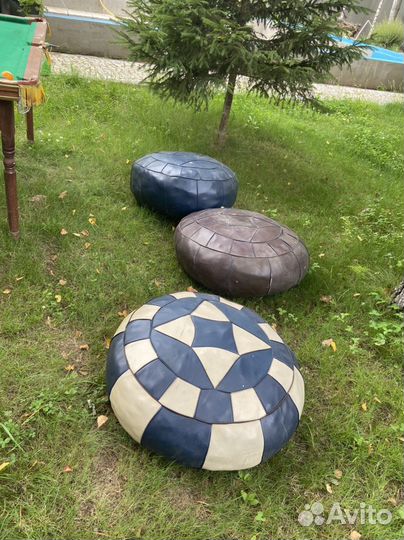 Подушки кожанные