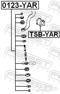 Тяга стабилизатора перед прав/лев 0123-YAR