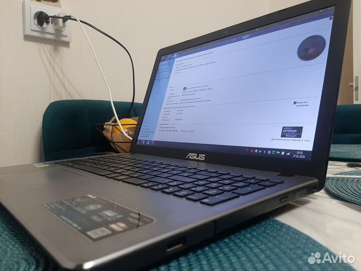 Asus X550V, Intel I 5, 4гб, HDD 750gb