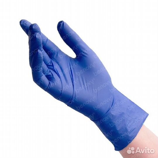 Перчатки нитриловые сиреневые Benovy