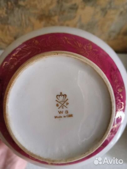 Чайник фарфор, деколь, ГДР. германия