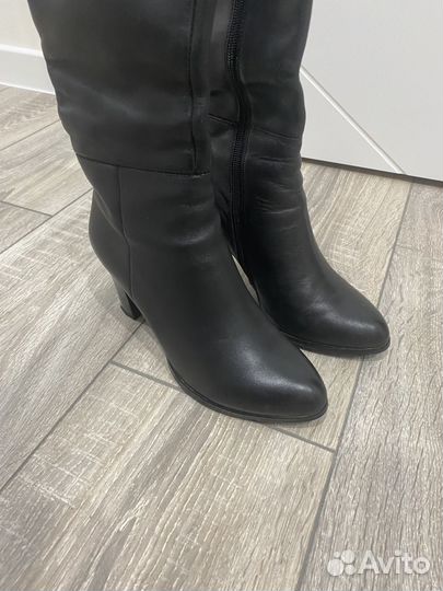 Сапоги кожаные женские 36р