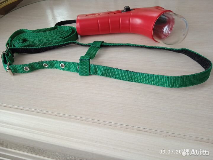 Шлейка,поводок-рулетка,пистолет-катапульта д\корма