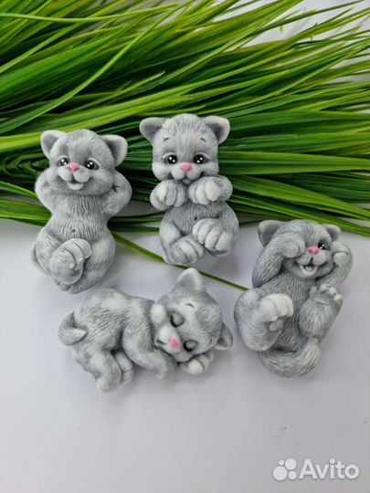 Мыло ручной работы/ зайчик/ котёнок/ подарок