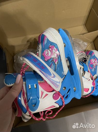 Коньки детские раздвижные новые