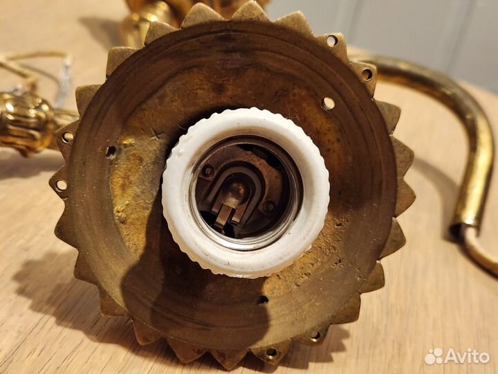 Светильник(часть) 2шт бронза СССР