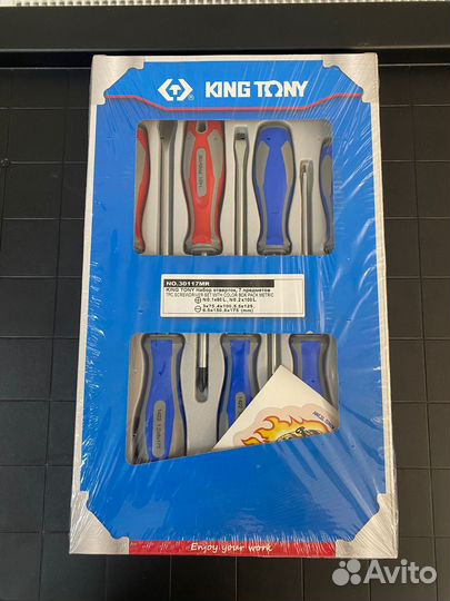Набор отверток, 7 предметов king tony 30117MR