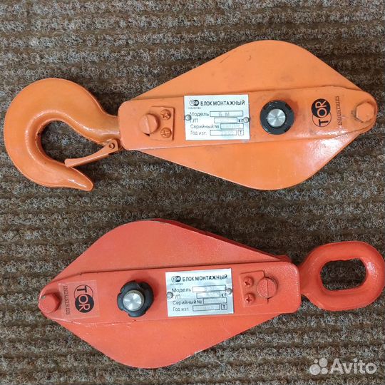 Блоки монтажные для автокранов (полиспасты)
