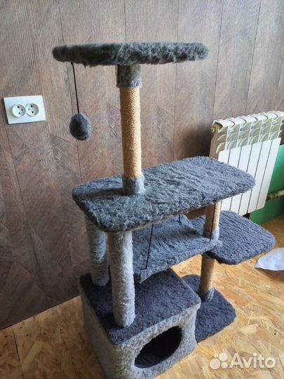 Домик комплекс для кошки с гамаком