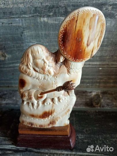 Статуэтки,Фигурки Шаман из Бивня Мамонта
