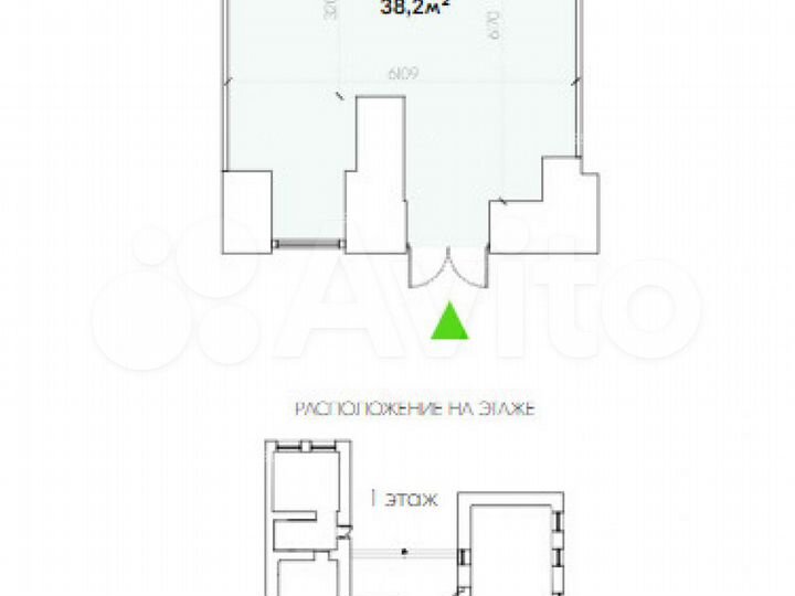 Продам торговое помещение, 38.2 м²