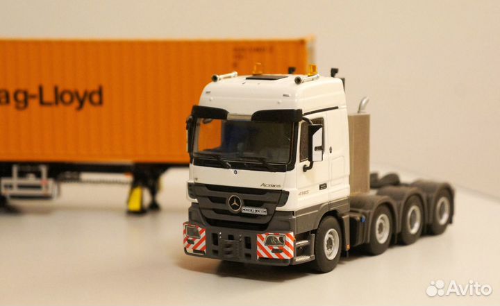 1/50 тягач Mercedes контейнеровоз контейнер 40 WSI