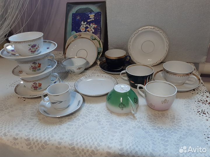 Чашка с блюдцем СССР -подборка