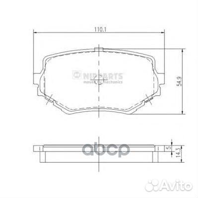 J3608017 Колодки тормозные suzuki vitara/grand