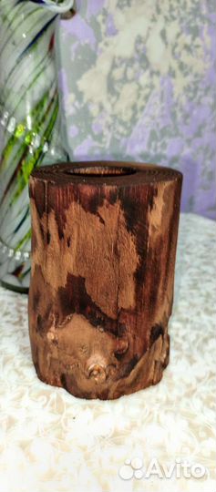 Подсвечник декоративный для дома и дачи из дерева
