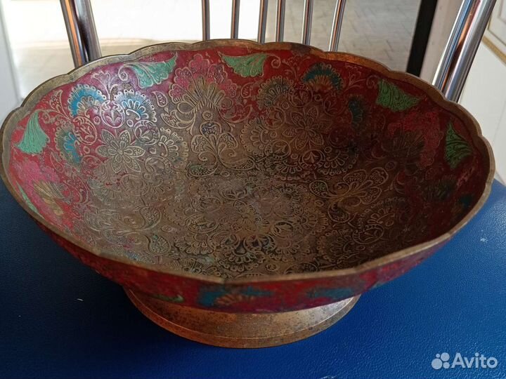 Ваза индия латунь