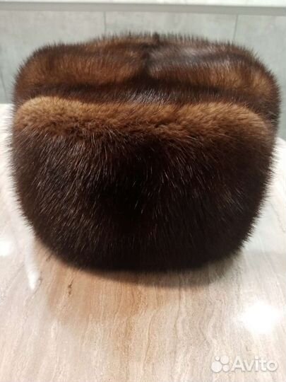 Норковая шапка мужская 60
