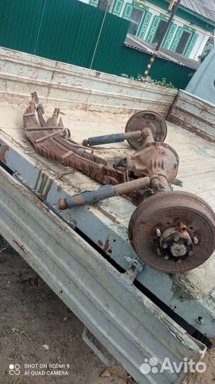 Задний мост УАЗ 452 с рессорами