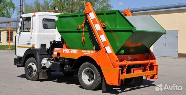 Вывоз мусора и снега контейнером 8м3, 20м3, 27м3