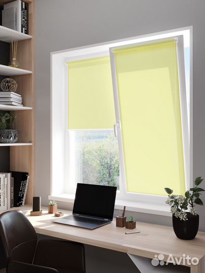 Рулонные шторы Желтые RAL1112