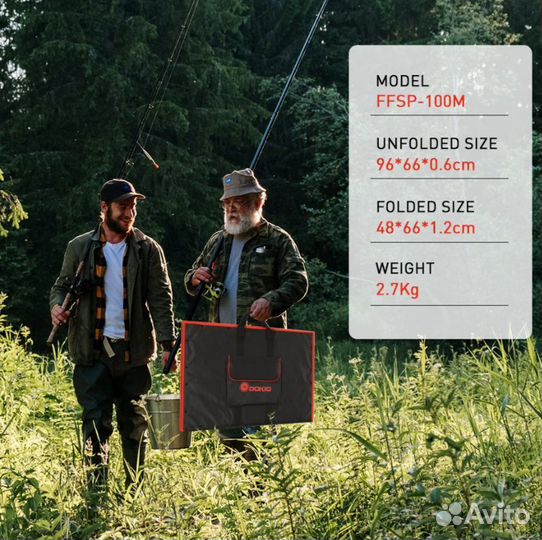 Складная солнечная панель dokio 100W