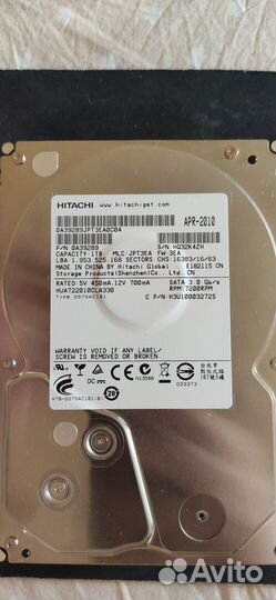 Жесткий диск Hitachi 1 тб