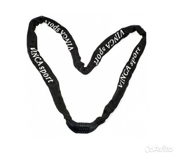 Велозамок кодовый - цепь 3,5*1000мм, черная оплет